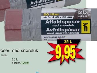 Harald Nyborg Affaldsposer med snøreluk tilbud