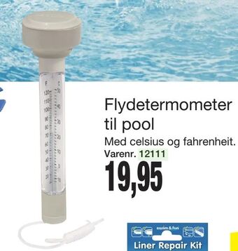 Flydetermometer til pool