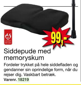 Harald Nyborg Siddepude med memoryskum tilbud