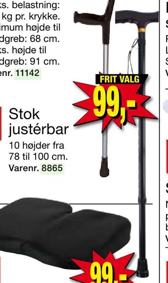 Harald Nyborg Stok justérbar tilbud