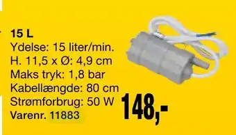Harald Nyborg Vandpumpe 12 V tilbud