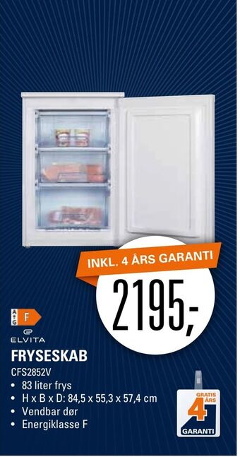 El-Salg Fryseskab tilbud