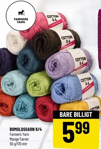 Løvbjerg Bomuldsgarn 8/4 50g tilbud