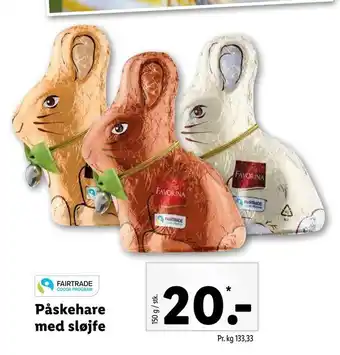 Påskehare med sløjfe