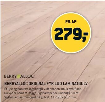 XL-BYG Berryalloc original fyr lud laminatgulv tilbud