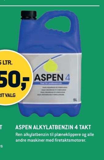 XL-BYG Aspen alkylatbenzin 4 takt tilbud
