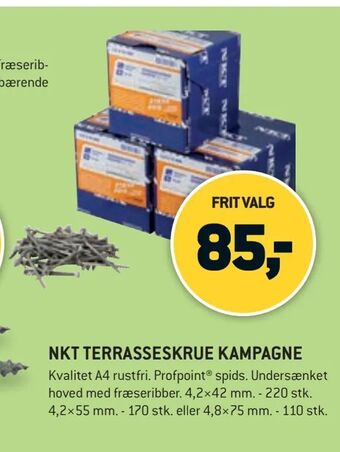 XL-BYG Nkt terrasseskrue kampagne tilbud