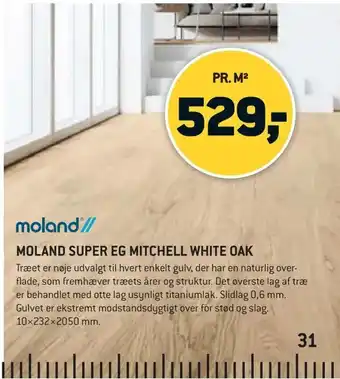 XL-BYG Moland super eg mitchell white oak tilbud