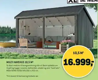 XL-BYG MULTI HAVEHUS 10,5 M2 tilbud