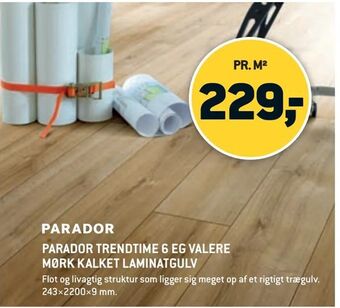 XL-BYG Parador trendtime 6 eg valere mørk kalket laminatgulv tilbud