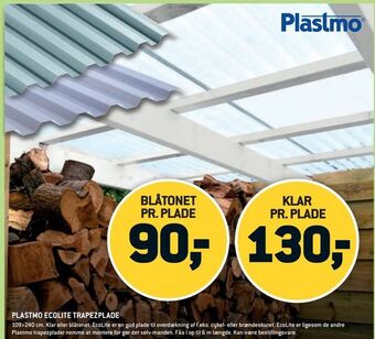 XL-BYG Plastmo ecolite trapezplade tilbud