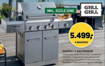 XL-BYG Gasgrill s-440 premium tilbud