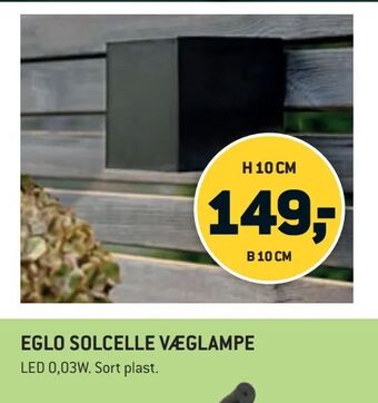 XL-BYG Eglo solcelle væglampe tilbud