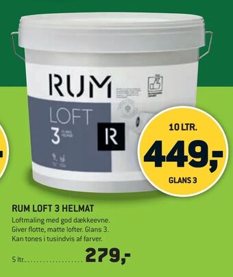 XL-BYG Rum loft 3 helmat tilbud