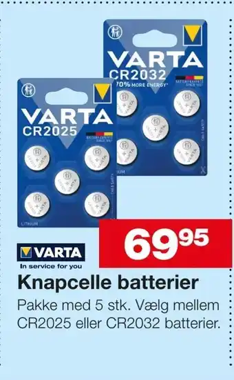 Bauhaus Knapcelle batterier tilbud