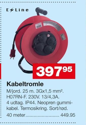 Bauhaus Kabeltromle tilbud