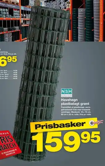 Havehegn plastbelagt grønt