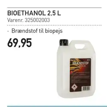 Thansen Bioethanol 2,5 l tilbud