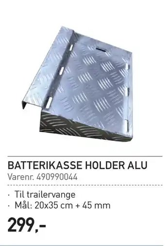 Thansen Batterikasse holder alu tilbud
