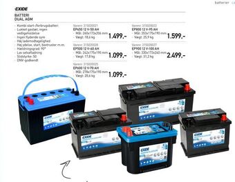 Batteri dual agm