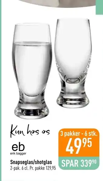 Snapseglas/shotglas