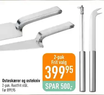 Osteskærer og ostekniv