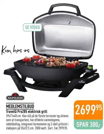 Imerco TravelQ Pro285 elektrisk grill tilbud