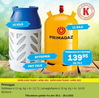 Købmandsgården Primagaz tilbud