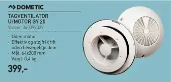 Thansen Tagventilator u/motor gy 20 tilbud