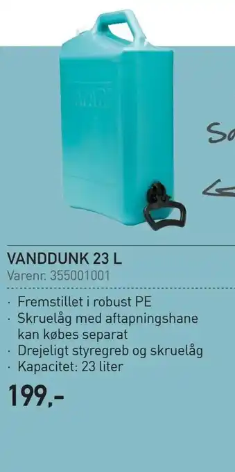 Thansen Vanddunk 23 l tilbud