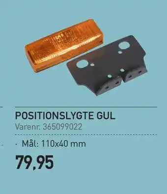Thansen Positionslygte gul tilbud
