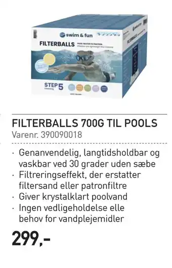 Filterballs 700g til pools