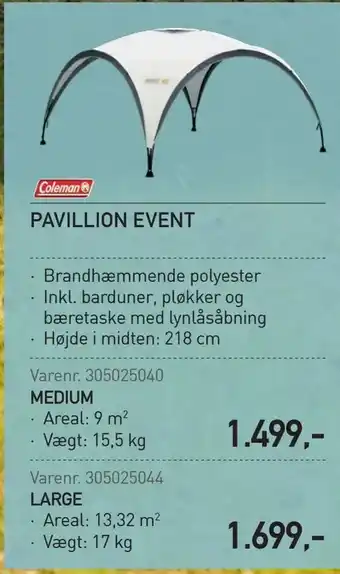 Thansen Pavillion event tilbud