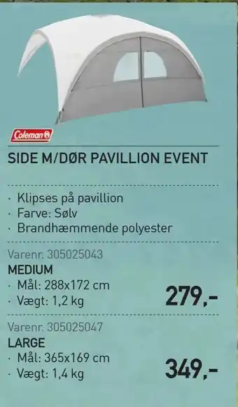 Side m/dør pavillion event