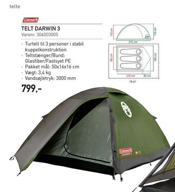 Thansen Telt darwin 3 tilbud