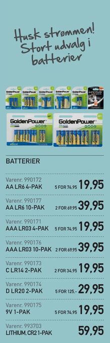 Batterier