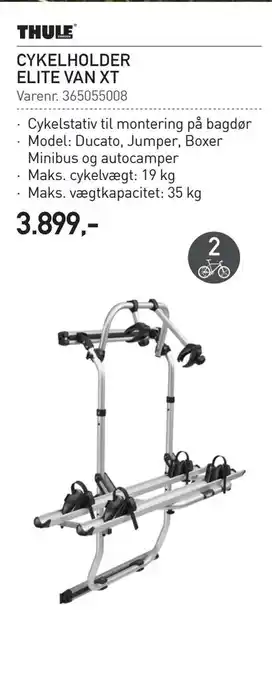 Cykelholder elite van xt