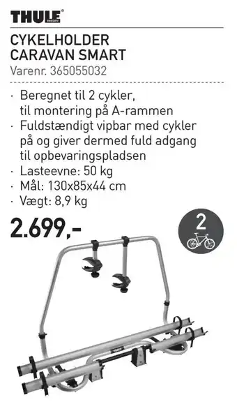 Cykelholder caravan smart