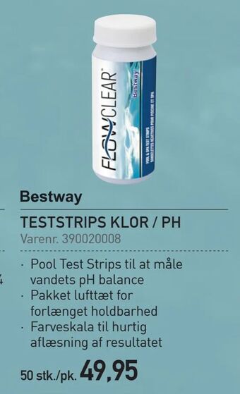 Thansen Teststrips klor / ph tilbud