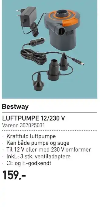 Thansen Luftpumpe 12/230 v tilbud
