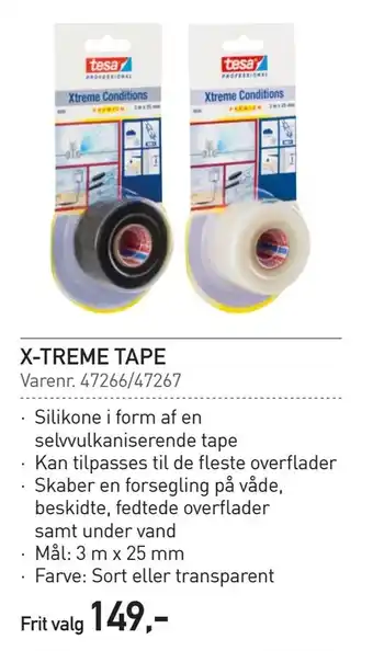 Thansen X-treme tape tilbud
