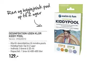 Thansen Desinfektion uden klor kiddy pool tilbud