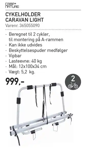 Thansen Cykelholder caravan light tilbud