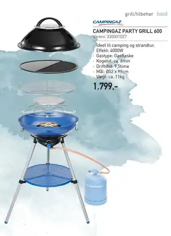 Thansen Campingaz party grill 600 tilbud