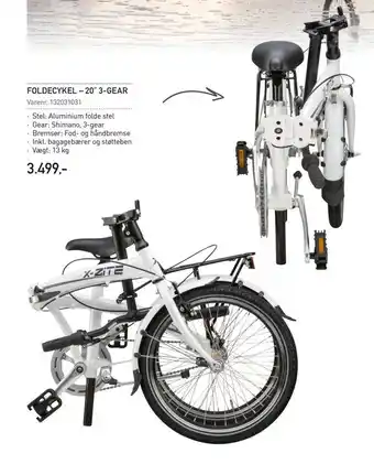 Thansen Foldecykel - 20" 3-gear tilbud