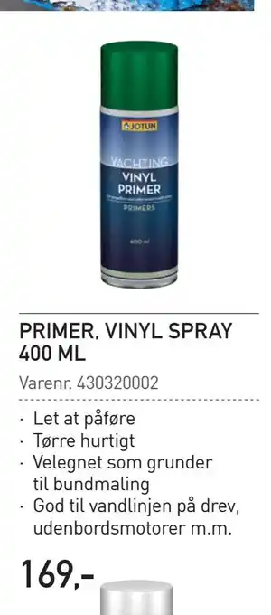 Thansen Primer, vinyl spray 400 ML tilbud
