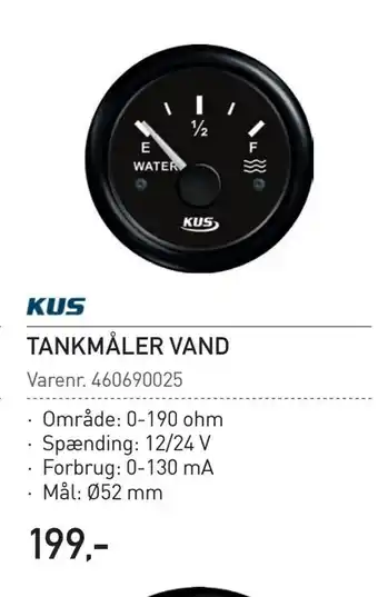 Tankmåler vand