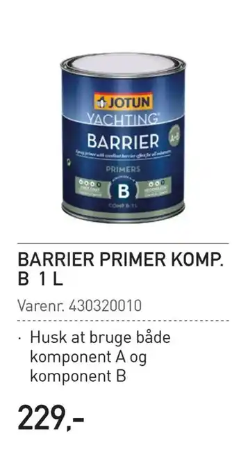 Thansen Barrier primer komp. b 1 l tilbud