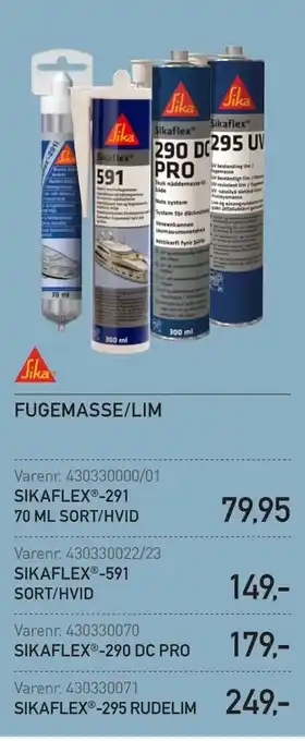 Fugemasse/lim