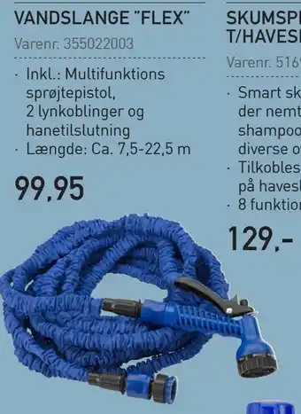 Thansen Vandslange "flex" tilbud